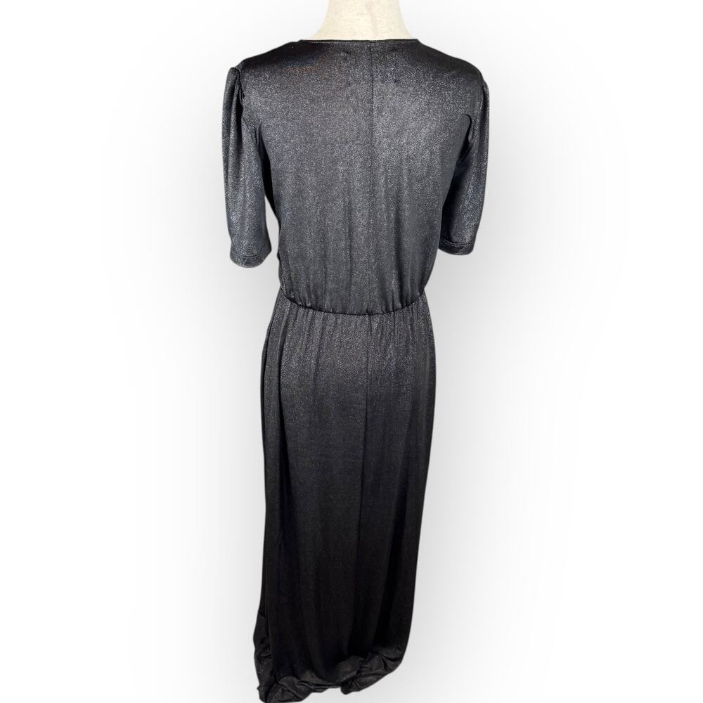 Reformation Silver Black Metallic Adeline Maxi Dress Size XS NYE Formal Wedding - Picture 5 of 7